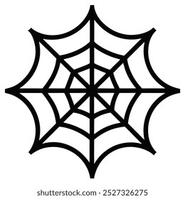 This black and white spider web silhouette vector art illustration adds a spooky yet elegant touch to your designs, perfect for Halloween themes and artistic projects.