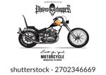 This black and yellow motorcycle vector illustration design has a white background, perfect for all content.