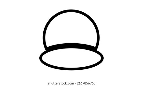 This A Black-white Cloche Hat