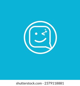 THIS IS BLINK CHAT LOGO VECTOR