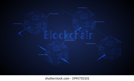 this is block chain technology and bitcoin cryptocurrency background