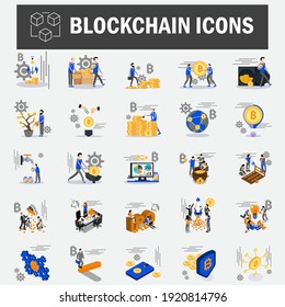 This Blockchain Icon pack can be used on the website or anything.