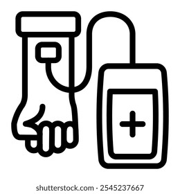 Este icono de donante de sangre es adecuado para voluntarios, ayuda humanitaria y personas, etc.