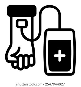 This Blood donor icon is suitable for volunteer, humanitarian and help people, etc.