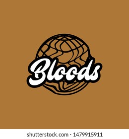 This bloods design can be used for clothing or other designs, vector eps 10.
