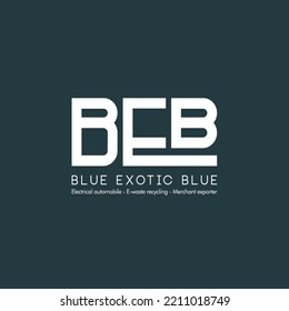 this is a Blue Exotic Blue Logo template 