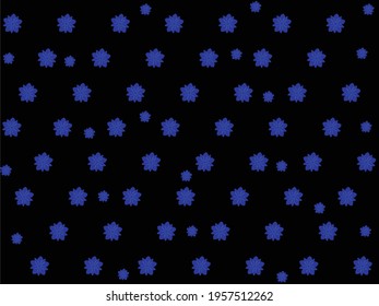 This is a blue floral pattern design
