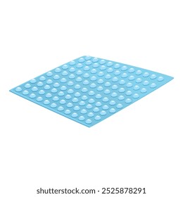 This blue non slip mat with suction cups is a safety essential for any bathroom