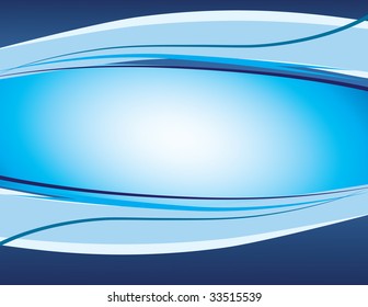 This blue striped abstract background. Vector illustration