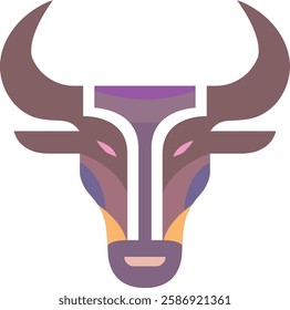 This bold bull head design, featuring sharp horns and vibrant colors, is perfect for creating a strong brand identity. The striking imagery captures attention and conveys power.
