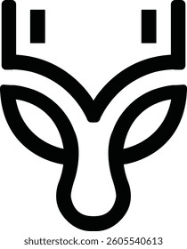 This bold emblem combines the elegance of a deer with the sharpness of a technological edge, making it an ideal symbol for innovation-driven brands.