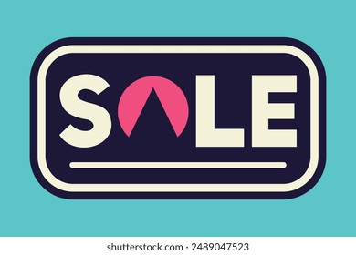 This bold sale sign features the word "SALE" prominently displayed in a colorful design. The striking banner is perfect for drawing attention to sale events and special promotions.