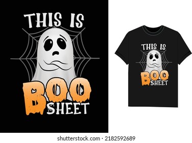 This Is Boo Sheet ghost Halloween t shirt design