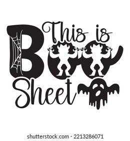 this is boo sheet this is boo sheet SVG design