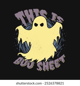 Este É O Projeto Da Camiseta De Folha De Livro. Engraçado Boo Ghost Halloween Vintage T Shirt Para Presente.