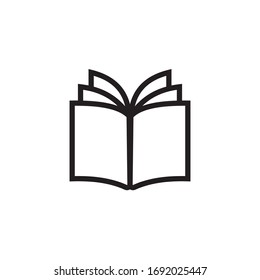 Este icono del Libro está en el estilo Línea disponible para descargar como EPS 10