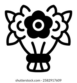 This Bouquet icon is suitable for Wedding, Relationship, Valentine, etc