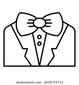 This Bowtie icon is suitable for Mardi Gras carnival, Medieval, party, etc.