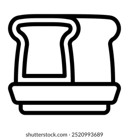 This bread icon is suitable for food and agriculture, etc.