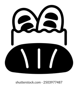 This Bread icon is suitable for Groceries, Shopping, Ecommerce, etc.