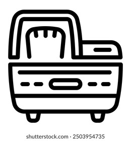 This Bread Maker icon is suitable for kitchen appliance, kitchen, cookware, etc.