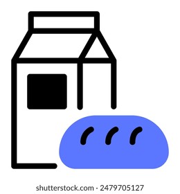 This Breakfast icon is suitable for hotel, accommodation, vacation, etc.