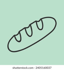this is bred icon design vector