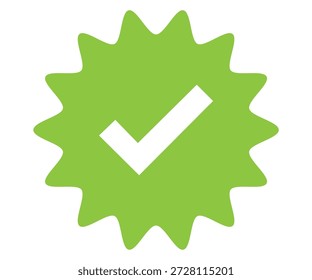 Esta marca de verificación verde brillante confirma la validación positiva.