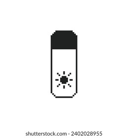 this is brightness icon 1 bit style in pixel art with simple color and white background ,this item good for presentations,stickers, icons, t shirt design,game asset,logo and your project.