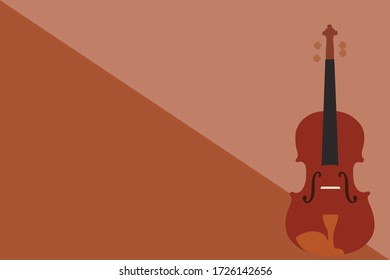 This is brown background with viola.