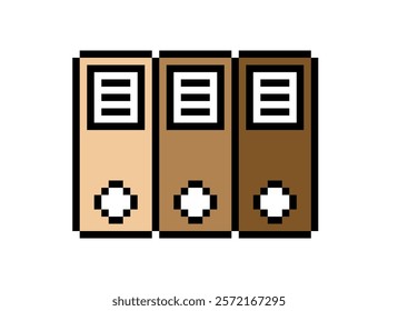 this is brown file icon in pixel art style ,this item good for presentations,stickers, icons, t shirt design,game asset,logo and project.