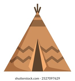 Esta é uma ovelha marrom de pé com padrão tradicional