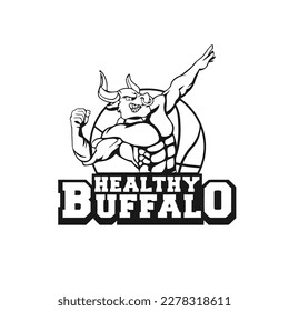 Este es el diseño del logo de los búfalos