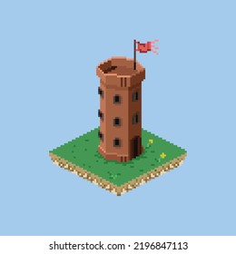 This is building illustration for game assets, this is a watchtower (hiding and archery), you can use this asset for rpg, medieval, dark age game. 