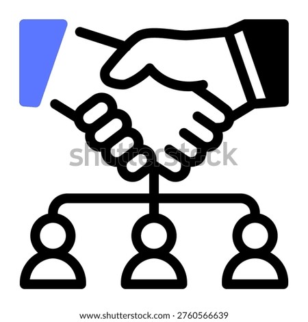 This Building Relationship icon is suitable for the Office Work, Office Culture, etc.