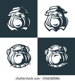 This bulldog head mascot logo is suitable for brand logos or business logos, icons, it can also be used for t-shirts, etc.