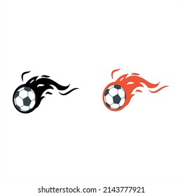 este es el ícono de la pelota ardiente para el fútbol
