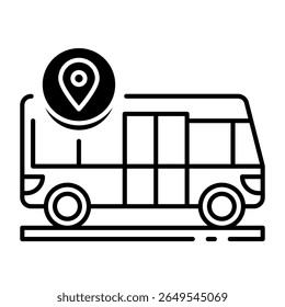 Este icono de autobús es adecuado para el Transporte, viajes y turismo, etc