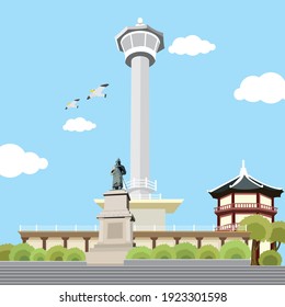 This is the Busan Tower of Yongdusan Park.