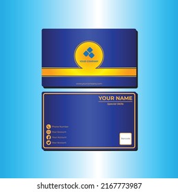 This business card vector design is suitable for use as a company employee identification card.