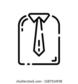 This is business clothes vector icon with white background