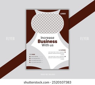 Este es un folleto de negocios con un objetivo único, moderno y simple para negocios y finanzas.