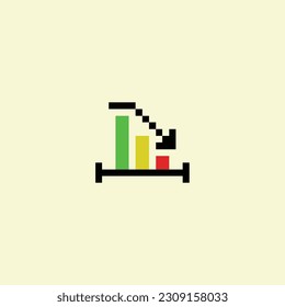 this is a business icon in pixel art with colorful color,this item good for presentations,stickers, icons, t shirt design,game asset,logo and project.