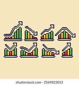 this is a business icon in pixel art with colorful color,this item good for presentations,stickers, icons, t shirt design,game asset,logo and project.