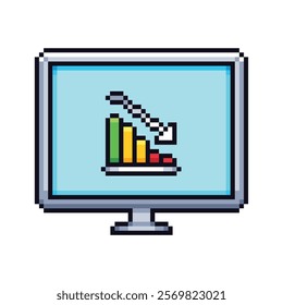 this is a business icon in pixel art with colorful color,this item good for presentations,stickers, icons, t shirt design,game asset,logo and project.