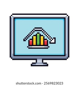 this is a business icon in pixel art with colorful color,this item good for presentations,stickers, icons, t shirt design,game asset,logo and project.