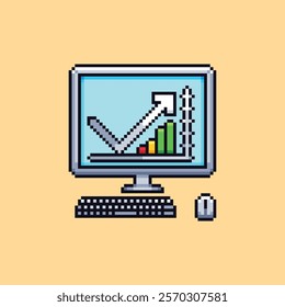 this is a business icon in pixel art with colorful color,this item good for presentations,stickers, icons, t shirt design,game asset,logo and project.