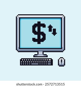 this is a business icon in pixel art with colorful color,this item good for presentations,stickers, icons, t shirt design,game asset,logo and project.