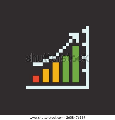 this is a business icon in pixel art with colorful color,this item good for presentations,stickers, icons, t shirt design,game asset,logo and project.