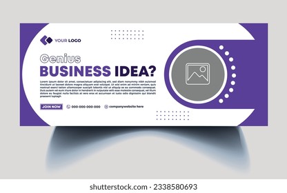 This is business idea facebook cover design Template